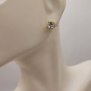 Swarovski CZ and Gold tone Earrings